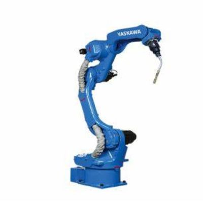 6 Eksenli Kol Robotu Yaskawa AR1440 Mig kaynak Robotu Otomasyon için CNGBS kaynak konumlandırıcı ile