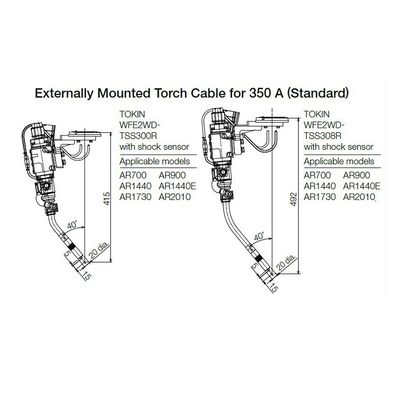Diğer Kaynak Ekipmanları İçin RD350S ARC Kaynakçıları ile AR2010'un 6 Eksenli Endüstriyel Robotu