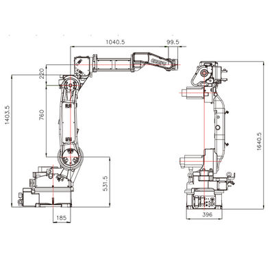 SF6-C2080, 10KG Yüklü 2080MM, Endüstriyel Robot ve Kaynak Robotu Olarak Robotik Kola Ulaşın