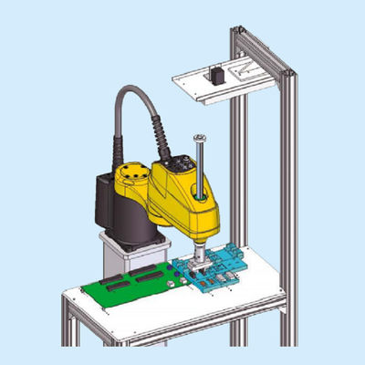 Motor Montajı ve Malzeme Taşıma için Scara Robot Olarak 4 Aixs Endüstriyel Manipülatörün Mini Robot SR-3iA