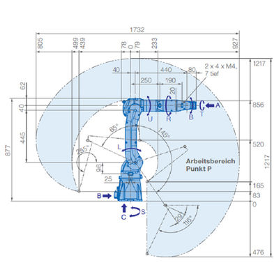 Yaskawa MOTOMAN GP7 Rekabetçi Fiyat Endüstriyel Silah Seçici Robot