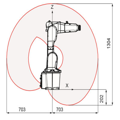 6 Eksenli Endüstriyel Robotik Kol KR 500 R2830 Kuka Endüstriyel Robot, 500 Kg'lık Anma Yükü ile Endüstriyel Robot