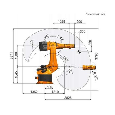 Diğer Kaynak Ekipmanları Olarak Lazer Kaynak için Lazer Kaynak Robotu KR 600 R2830