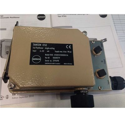 Samson 4763 Elektropnömatik Konumlandırıcı Valf Parçaları ile Kontrol Vanası İçin Valf Konumlandırıcı Olarak