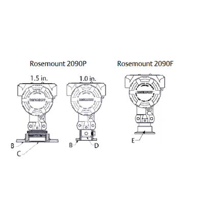 Rose-Mount 2090F Hijyenik Basınç Transmitteri Fark Basınç Transmitteri Rosem-Ount Basınç Transmitteri