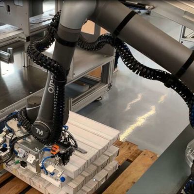 Malzeme Taşıma Robotu TM5M-700 İşbirlikçi Robot Olarak 6 Eksenli Robotik Kol