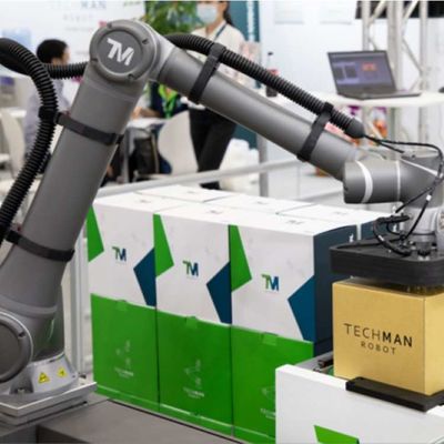 kaynak robot kolu Otomasyon OMRON TM12 6 Eksenli Robot kolu İşbirliği Robotu Olarak