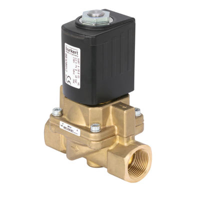 Burkert Type 6407 Servo Destekli Pistonlu Vana 2/2 Yollu Vana Gövdesinin Gaz ve Buharına Uygun