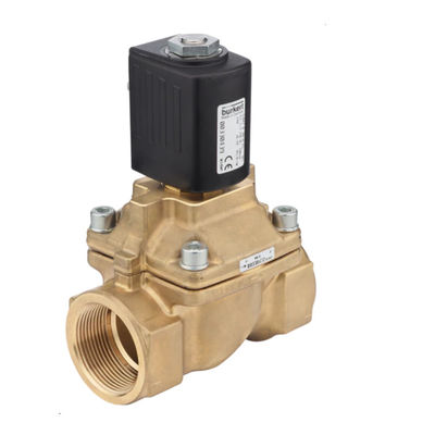 Burkert Type 6407 Servo Destekli Pistonlu Vana 2/2 Yollu Vana Gövdesinin Gaz ve Buharına Uygun