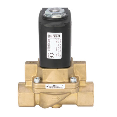 Burkert Type 6407 Servo Destekli Pistonlu Vana 2/2 Yollu Vana Gövdesinin Gaz ve Buharına Uygun
