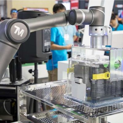 İşbirlikçi Robotik Kol OMRON TM12M Robot Kolu Cobot Robot Olarak 6 Eksenli