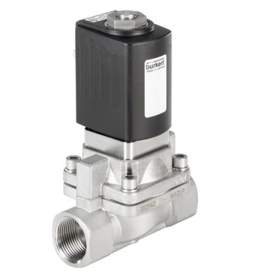 Solenoid Valf Olarak Kullanılan Servo Destekli Burkert Tip 5406 Pistonlu Valf 2/2 Yollu