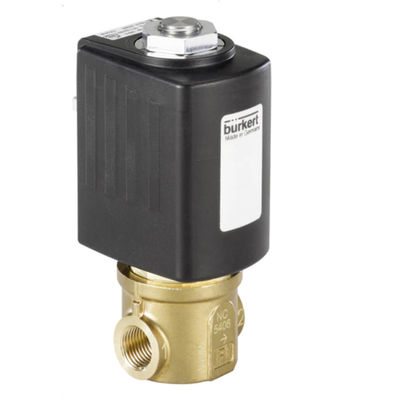 Solenoid Valf Olarak Kullanılan Servo Destekli Burkert Tip 5406 Pistonlu Valf 2/2 Yollu