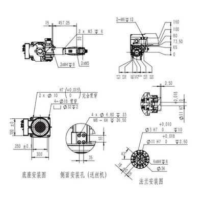 MIG Kaynak Robotu Kaynak Robotu TKB1400-6KG-1412mm Robotik Kaynak Makinesi