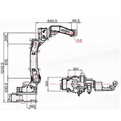 Otomatik Kaynak Robotu SF6-C1400 Kaynak Torçları ile 6KG Yük 1440MM Kaynak Makinesi Olarak Ulaşın