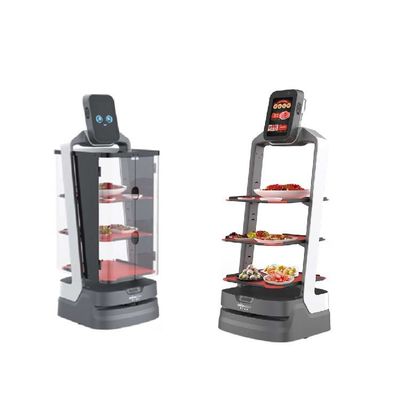 Gıda Teslimatı İçin Otomatik Navigasyonlu Servis Robotu Çin Yapay Zeka Robotu