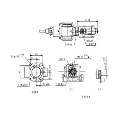 Malzeme Taşıma Robotu TRB050-3kg-616mm Universal Robot Olarak 6 Eksenli Robotik Kol