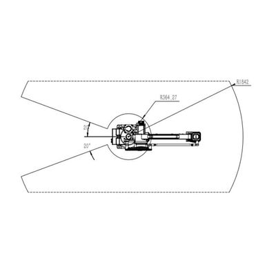 6 Eksen Robotik Kol TKB460-30kg-1840mm Endüstriyel Robotlar Olarak Hassas Tespit