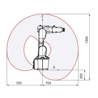 Cobot Endüstriyel Robotik Kol IRB 1200-5/0.9 6 Eksen Robotu Taşıma Robotu Olarak