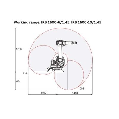 Paketleme Robotu IRB 1600-10/1.45 6 Eksen Endüstriyel Robotik Kol Endüstriyel Robotlar