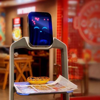 Robot Restoran Servisi Zhaocaibao Otomatik Gıda Teslimi için Gıda Teslimi Robot