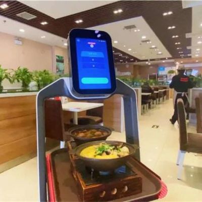 Robot Restoran Servisi Zhaocaibao Otomatik Gıda Teslimi için Gıda Teslimi Robot