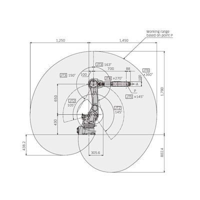 Otomatik Kaynak Robotu RA010N 6 Eksenli Ark Kaynak Makinaları ile Kaynak Robotu Olarak