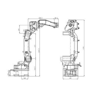 Otomatik Kaynak Robotu SF6-C1440 6 Eksen Otomatik Kaynak Robotu için Endüstriyel Robotik Kol