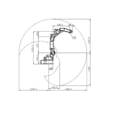 Otomatik Kaynak Robotu SF6-C1440 6 Eksen Otomatik Kaynak Robotu için Endüstriyel Robotik Kol