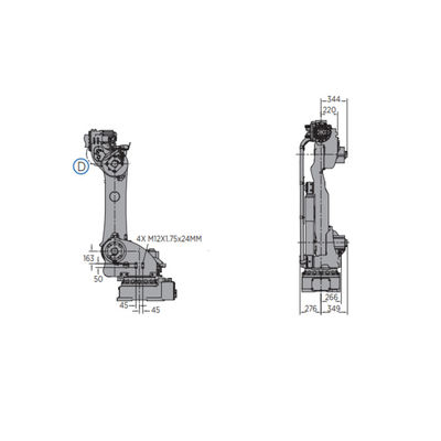 Montaj Robotu MOTOMAN-GP180, 6 Eksenli Robot Kollu, 180kg Endüstriyel Robot için Tutucu Yüklü