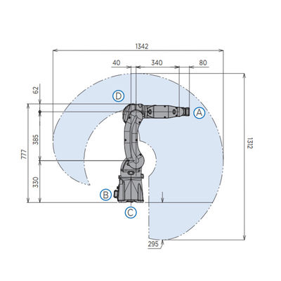 Endüstriyel robot MOTOMAN-GP7 robot kolu paletler ile 6 eksenli paletleme makinesi robot paletleyici