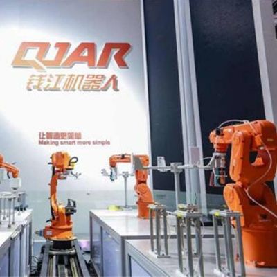6 Eksenli Robotik Kol QJRP6-2, İşleme Robotu Olarak Montaj hattı otomasyonu için Hızlı Hızlı