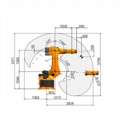 KUKA Endüstriyel Robot 6 Eksenli Robot KR 360 R2830 360 Kg Kaynak Makinasının Nominal Yükü ile