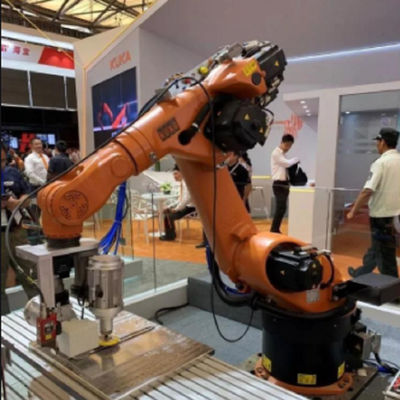 Kuka Paletleme Robotu Kr 10 R1420 10kg Anma Yükü 6 Eksen Kol Robotu Paletler İçin Endüstriyel Robotik Kol