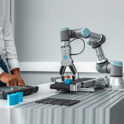 Kaynak Robotu Kolu Cobot UR10e Kaynak Torçlu 6 Eksenli Kaynak Makinesi için Evrensel Robotik Kol
