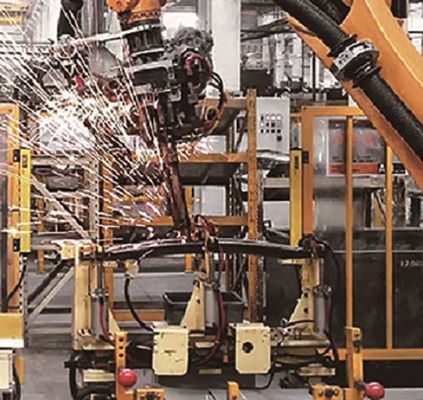 Kaynak Robotu 6 Eksen ER6-1600 Mig Kaynak Robotu Olarak Kaynak Yapan Robot Kol