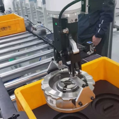 Üç Parmaklı Servo Elektrik Yakalayıcı CGC-80 CNGBS 6 Eksenli Robot Koluyla Otomatik Cobot İşlemleri İçin