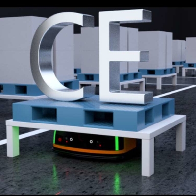 Mobil AGV Robotu Q2L-300A CNGBS Cobot Robotu ile AGV olarak Otomatik Malzeme İşleme için