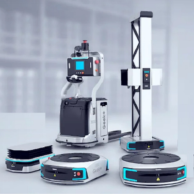 agv robot agv kask Geek+ AGV kartı P500R endüstriyel robot ve cobot ile çalışır