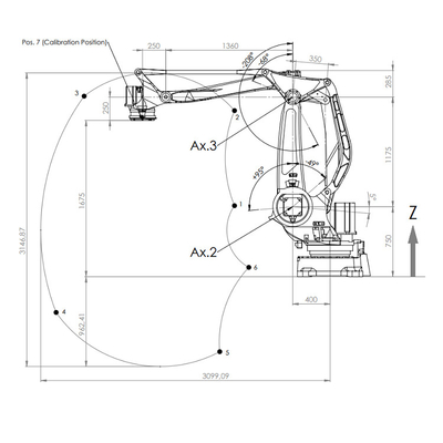 Taşıma ve Paletleme için COMAU PAL-260-3.1 260KG Yük Robot Kolu