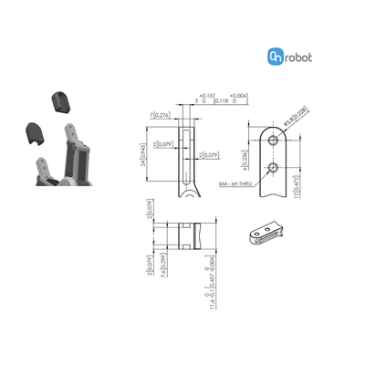 ONrobot robot tutucu RG2 iki parmak el tutucu UR cobot elektrikli tutucu için çalışır
