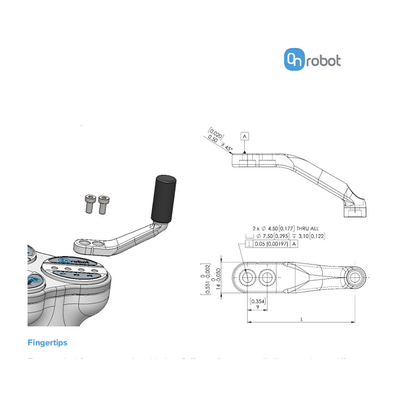 ONrobot Üç Parmak Uyarlanabilir Tutucu 3FG15 ABB KUKA Robot için Elektrikli