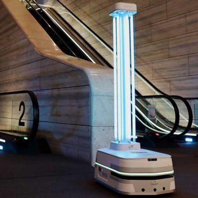 Geek+ AGV Robot Uv Light Akıllı UV Dezenfeksiyon Robotu Halk Sağlığı Koruyucusu