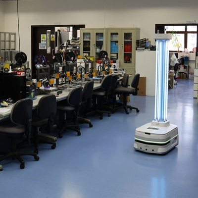 Geek+ AGV Robot Uv Light Akıllı UV Dezenfeksiyon Robotu Halk Sağlığı Koruyucusu