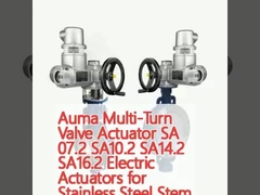 Auma Multi-Turn Valve Actuator SA 07.2 SA10.2 SA14.2 SA16.2 Paslanmaz Çelik Köklü Pnömatik Kontrol Valfı için Elektrik Aktüatörleri Keystone F9 Serisi Kelebek Valfı