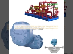Emerson Rosemount 708 Kablosuz Akustik Verici, Micro Motion F025S Coriolis Akış Ölçer ve vana anahtarlama cihazları